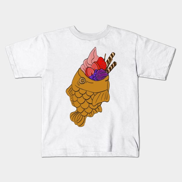 Taiyaki Kids T-Shirt by Beni-Shoga-Ink